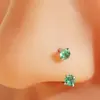 Joyería de Plata con Circonita Cruzada Europea y Americana para Nariz, Accesorios Populares de Lujo Ligero para Nariz en Amazon, Acero Inoxidable Venta al por Mayor de Comercio Exterior para Mujeres