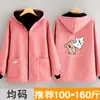 Delantal Corto de Algodón Estilo Coreano Cocina Hogar Manga Larga Forro Polar Cálido Ropa de Trabajo Catering Abrigo Anti-Manchas para Mujer