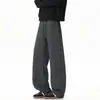 Novedad de Otoño 2026: Pantalones Casuales de Pierna Recta Sueltos a Cuadros con Efecto de Caída, Tallas Grandes, Moda Coreana Tendencia, Pantalones Largos