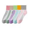 Calcetines Zhuji para mujer, calcetines deportivos de caña media, venta al por mayor, primavera y otoño, para exteriores, absorbentes de sudor, transpirables, para correr, de algodón, estilo académico, calcetines para mujer
