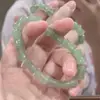 Pulsera Nueva de Bambú de Caña Alta para Mujer Pulsera de Perlas de Imitación Marca Fu Diseño de Nicho de Lujo Ligero Joyería de Moda para Mujer Regalo