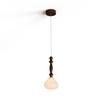 Lustre de sala de estar medieval de estilo de tronco de espectro total, proteção para os olhos, lâmpada para sala de jantar, madeira maciça, retrô, estilo wabi-sabi, lâmpadas zen