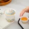 Nuevo juego de té de viaje conveniente estilo chino, taza de servicio rápido personalizada, juego de té kung fu para exteriores, tetera y taza, regalo de empresa