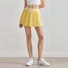 Falda Plisada Huanpan Nude Cintura Alta Control de Abdomen Falso Dos Piezas Deportes al Aire Libre Running Secado Rápido Falda Corta Estilo Deportivo Falda de Tenis