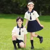 Estudantes do Ensino Fundamental Estilo Esportivo de Verão Novo Traje Esportivo Estudantes do Jardim de Infância Apresentação Atacado