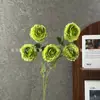 Flor de Loto Artificial de 5 Cabezas para Bodas, Fotografía de Hotel, Accesorios para Arreglos Florales, Flores Falsas para Salones de Banquetes y Decoraciones de Restaurantes, En Stock al por Mayor