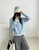 Cárdigan de punto trenzado retro para mujer 2026 Otoño/Invierno Nuevo estilo Patchwork de dos piezas falsas Suéter abrigo para mujer