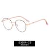 83604 Armazón de Gafas de Moda Gafas Anti Luz Azul Armazón de Gafas de Metal Distintivo Ligeras Gafas para Miopía