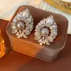 Pendientes Redondos de Resina con Aguja de Plata Vintage para Mujer, Únicos y Versátiles, Pendientes Elegantes con un Diseño de Nicho