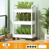 Prateleira de Chão com Escada de Múltiplos Níveis Personalizada com Braços Duplos para Sala de Estar Interna, Suporte para Flores, Suporte para Armazenamento de Suculentas, Suporte para Vasos de Flores Externo de Varanda