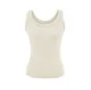 Camisola de Punto Estilo Coreano con Cuello en U para Mujer 2026 Nuevo Modelo Básico Versátil Ajustado Sin Mangas