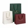 Bolsas de Tela Personalizadas Fábrica de Origen Diseño Gratuito Fabricación Rápida de Muestras Bolsas de Embalaje para Regalo de Cartón Blanco de Alta Calidad Hechas a Medida