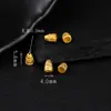 Torre de Buda con mantra de seis caracteres, chapado completo en plata S925 con oro de 24 quilates, accesorio para joyería DIY, estilo retro nuevo chino, cabeza de torre, accesorio de plata