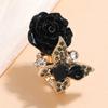 Anillo de Flor de Rosa de Alta Calidad, Anillo de Mariposa Estilo Étnico, Aleación Bohemia Vintage Joyería Europea y Americana Aliexpress