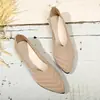 Zapatos Planos de Punta Cuadrada Bajos para Mujer 2024 Primavera y Otoño Nuevo Estilo Suela Plana de Moda Zapatos de Abuela Mocasines Cómodos Venta al por Mayor