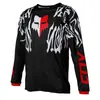 Camiseta de Manga Larga de Verano para Hombre Top Fox para Bicicleta de Montaña Off-Road Ropa de Ciclismo que Absorbe la Humedad Ropa para Descenso