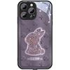 Capa Brilhante Estampada Coelho Maçã para Celular 14Pro Iphone13 Luz de Chamada Recebida 17 Casal 15 Novo Estilo 16 Aplicável