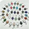 Venta Caliente Transfronteriza Joyería Europea y Americana Accesorios para Collares Cristal Natural Ágata Piedra Preciosa Colgante de Pingüino Aleación Accesorios Ecológicos