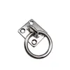Hebilla de puerta cuadrada de acero inoxidable de 5/6/8/10 mm con anillo, hebilla fija, accesorios para toldos de yates