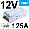 Fuente de alimentación conmutada de CC de alta potencia Shenzhen Mingwei S/MS-1500W-12V125A 24V62A 36V48V