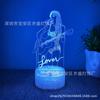 Suministro transfronterizo de Amazon luz nocturna 3D cantante berry berry luz de ambiente creativo luz de regalo