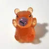 Capibara Transparente 3D Adorno de Resina DIY Decoración de Escritorio de Coche Llavero Taza de Agua Accesorios de Resina