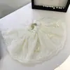 Scrunchie de Renda Estilo Francês para Mulheres, Prendedor de Cabelo com Laço de Pérola Estilo Coreano, Acessório de Cabelo Versátil de Alta Qualidade, Novo Penteado Meio Preso