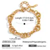 Jieding Joias Europeias e Americanas Pulseira de Aço Inoxidável Aço Titânio Não Desbota Joias de Mão para Mulheres High-End 18K Joias Transfronteiriças Atacado