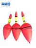 Flotador de plástico para pesca marítima de gran vientre para pesca de roca, carpa plateada cabezona, flotador de mar flotante para peces, flotador con ojo llamativo, bandera roja flotante