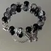 Pulseira de Contas de Borboleta Estilo Chinês para Mulheres, Impressão de Luxo Leve, Temperamento Nicho High-End, Pulseira de Casal para Melhores Amigos