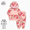 [Una generación de cabello] tres letras primavera y otoño ropa de bebé ropa infantil traje doble traje deportivo de vitalidad