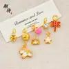 Venta al por mayor de Colgantes de Serie de Animales Lindos Hechos de Oro de Aluvión, Collares con Colgantes Creativos de Moda y Únicos para Mujeres