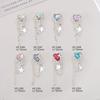 Popular on-line popular joias de unha novo amor liga diamante estrela pingente corrente prego diamante decoração acessórios