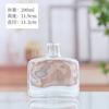 Botella de aroma cuadrada plana con forma de bayoneta, sin fuego, de 100 ml y 200 ml, con aroma volátil, suministro directo de fábrica, botella de vidrio