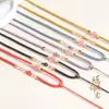 Nueva Cadena de Collar de Cristal de Ágata Roja del Sur y Jade Hetian Estilo Chino Cadena para Colgar Colgante de Jade Joyería DIY