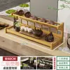 Estante de Té de Escritorio Estante de Almacenamiento para Tazas de Té Kung Fu Estante de Exhibición para Tetera de Arcilla Púrpura Estante de Exhibición para Tetera de Juego de Té