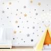Estrella de dibujos animados estrella de cinco puntas pegatina de pared para habitación infantil decoración de sala de estar dormitorio pintura adhesiva STF072
