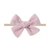 Bestseller transfronteiriço: Faixa de cabelo elástica de nylon fofa para bebê com laço grande, acessório de cabelo para bebê estampado em cor sólida 2998