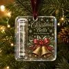 Adorno de Efectivo Acrílico Navideño, Clip para Dinero con Etiqueta Colgante, Regalo de Decoración para Árbol de Navidad, Colgante Creativo de Bendición Festiva