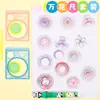 Nuevo Calidoscopio Transparente Educativo de Cuatro Colores, Mini Plantilla de Regla, Regla Calidoscopio para Estudiantes, Papelería Multifuncional, Regla de Dibujo