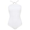 Ventas de fábrica de origen nuevo traje de baño de viento puro sexy sin espalda vientre delgado personalidad tirante traje de baño de una pieza mujeres