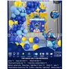 Conjunto de Balões de Aniversário Infantil para Crianças de 1 a 5 Anos, Suprimentos de Decoração para Cena de Festa, Conjunto Completo para Meninos e Meninas