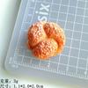 Miniatura brincar de comer ovo pão resina acessórios cola de creme diy acessórios de cabelo adorno de cabeça corda enfeites de casa de boneca materiais de decoração