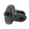 Adaptador de Metal para Cámara de Acción Insta360X4X3/Serie GoPro Palo Selfie de 1/4 Base de Trípode