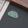 Colgante Ruyi de Ácido Acético Imitación Aguamarina Estilo Nacional Hanfu Jade Hueco Flor de Ciruelo Colgante Pendientes Broche para el Cabello Colgante de Collar Colgante de Jade