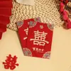 Especial Boda Bloqueo de Puerta Recogida del Novio Bolsa de Sobres Rojos de Cien Yuan Suministros para Celebración de Boda Mini Sobres Rojos Sobres de Dinero de la Suerte con Personajes Creativos Personalizados