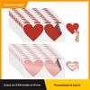 Destaque Amazon Venda Quente Coração Filme Raspadinha Adesivo Vermelho Transparente Raspadinha Criativa Surpresa DIY Adesivo