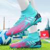 C Luo Massey X19 Pato mandarim com estudante adulto meninos e meninas prego longo AG prego quebrado TF grama artificial high-top sapatos de futebol