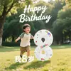 Decoración de cumpleaños para niñas, niños y hijas de un año, montaje de fiesta al aire libre, accesorios para fotos