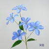 Orquídea Llama de 5 Flores Rama Única Bauhinia Artificial Fondo de Arco para Boda Escenario de Salón de Banquetes